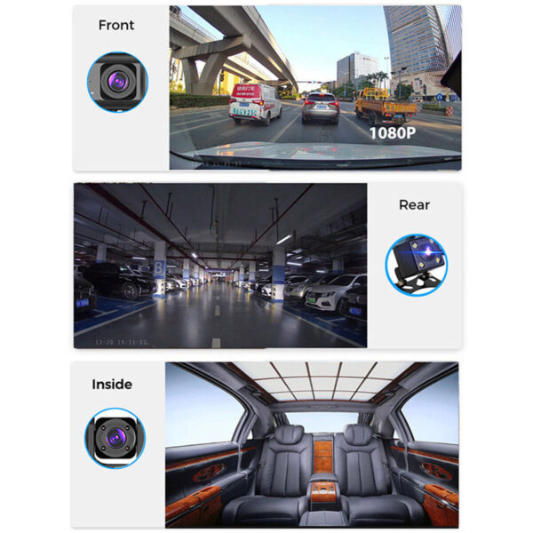 1080P Dual Lens Car Dash Cam Recorder G Sensor DVR Front And Rear Camera Video - Image 7