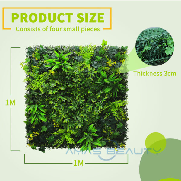 Artificial Plant Flower Living Wall Panels Realistic- Indoor-Outdoor 1m X 1m Uk - Image 8