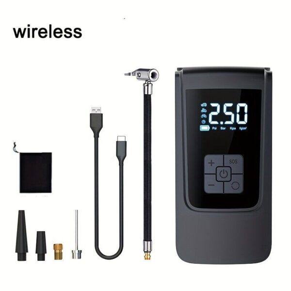 Cordless Digital Car Tyre Inflator USB Rechargeable Tire Air Compressor - Image 5