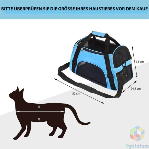 Transporttasche Haustier Katzentasche Hundebox Transportbox Tragebox Hunde Katze - Image 8
