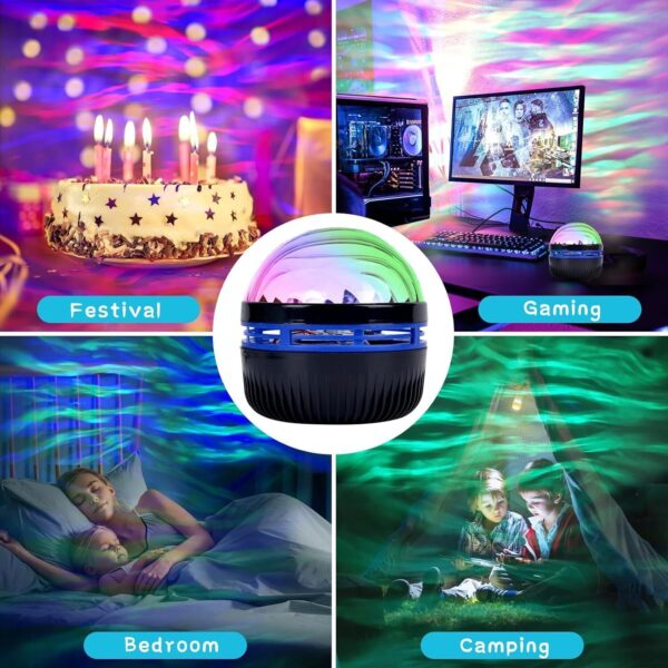 Northern Light Galaxy Projection Lamp Aurora Star Projector Night Light Gift LED - Image 5