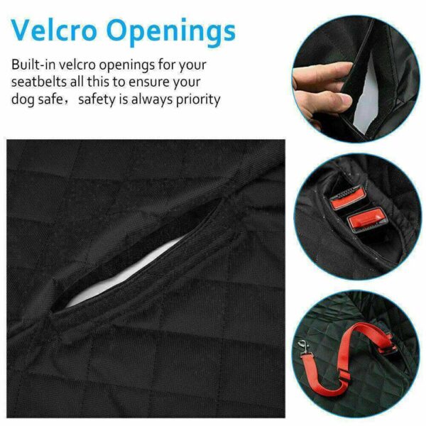 Pet Car Seat Cover Dog Safety Protector Mat Rear Back Seat Hammock Cushion Mat - Image 5