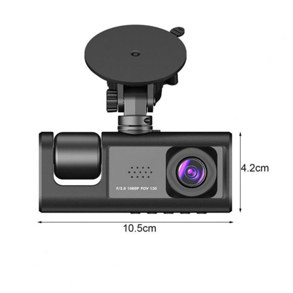 1080P Dual Lens Car Dash Cam Recorder G Sensor DVR Front And Rear Camera Video - Image 4