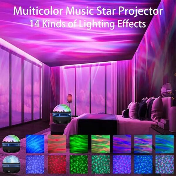 Northern Light Galaxy Projection Lamp Aurora Star Projector Night Light Gift LED - Image 6