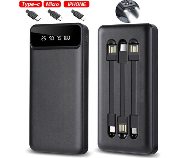 Power Bank 20000mAh USB-C Fast Charger Battery Pack Portable For Mobile Phone - Image 2