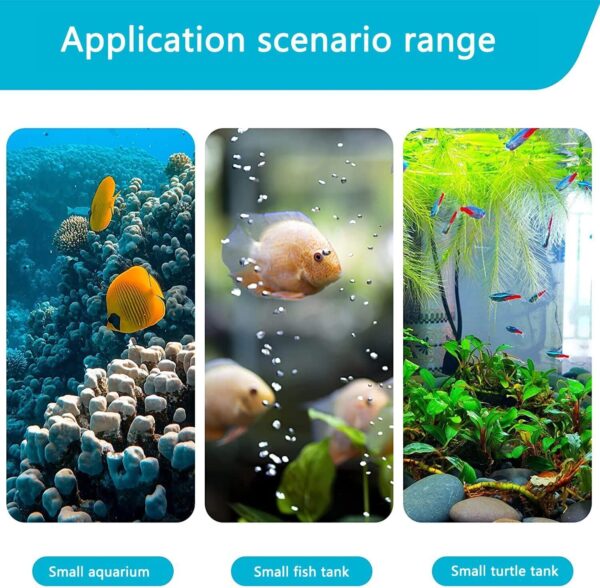 3 In1 Aquarium Fish Tank Filter Water Internal Purifier Filter Oxygen UK - Image 3