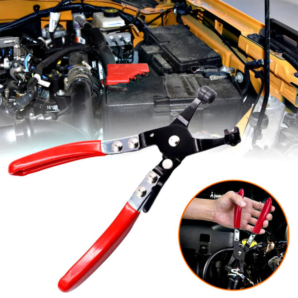 9Pc Hose Clamp Clip Pliers Kit Swivel Jaw Flat Angled Band Tool High Quality - Image 9