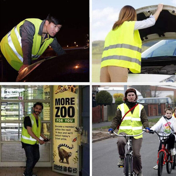 Car Warning Triangle Reflective Emergency Breakdown & High Visibility Vest - Image 7