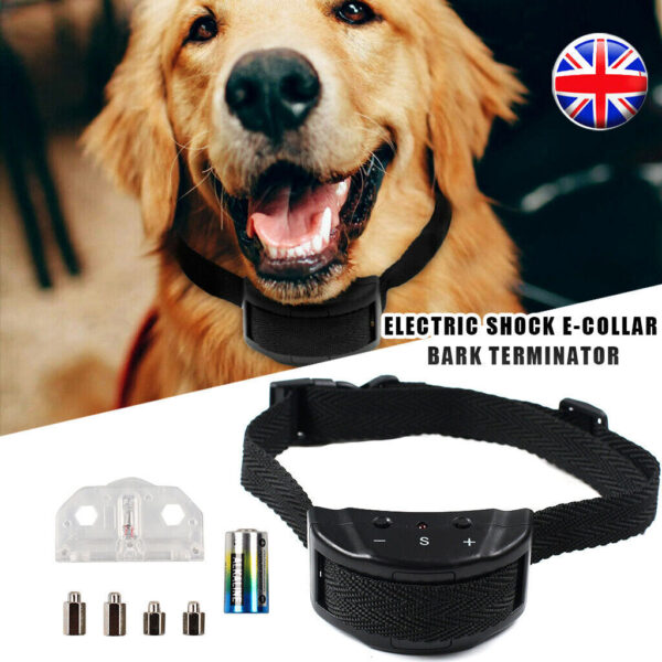 Dog Training Pet Collar Electric Anti E-Collar Shock Bark Barking Stop Control - Image 4