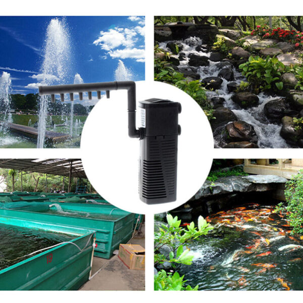 3 In1 Aquarium Fish Tank Filter Water Internal Purifier Filter Oxygen UK - Image 10