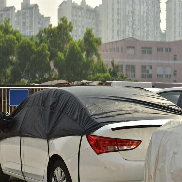 HalfCarCoverTopRoofWaterproofOutdoorSunUVRainProtectionUniversal - Image 4